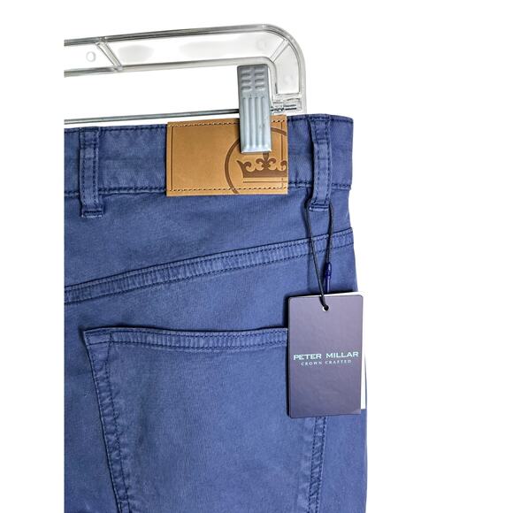 Peter Millar‎ Wayfare Tailored Fit Pants Mens 30x34 Blue Classic Office NWT - Picture 6 of 9